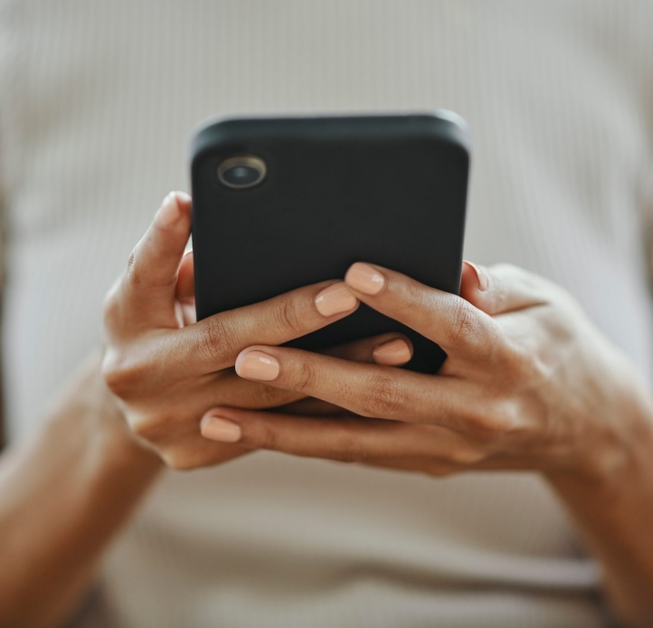 person holding a phone